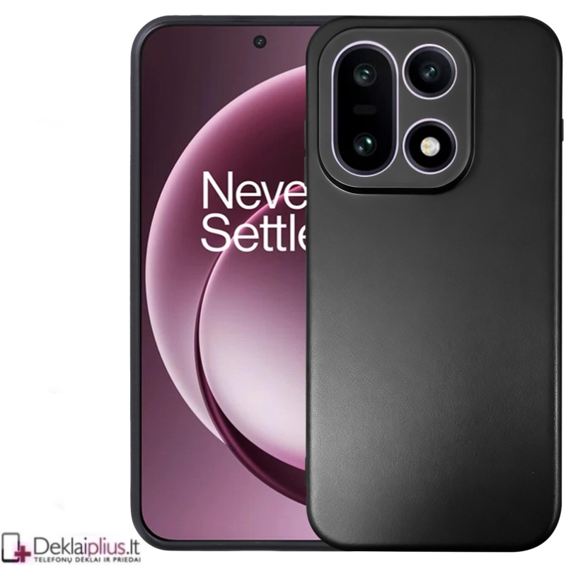 Silikoninis ploniausias dėklas su kameros apsauga - juodas (Oneplus 15) Silikoninis ploniausias dėklas su kameros apsauga - juodas (Oneplus 15)